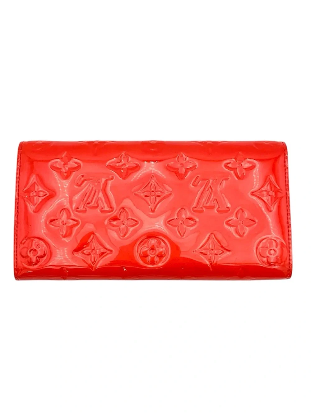Louis Vuitton Red Patent Monogram Continental Wallet